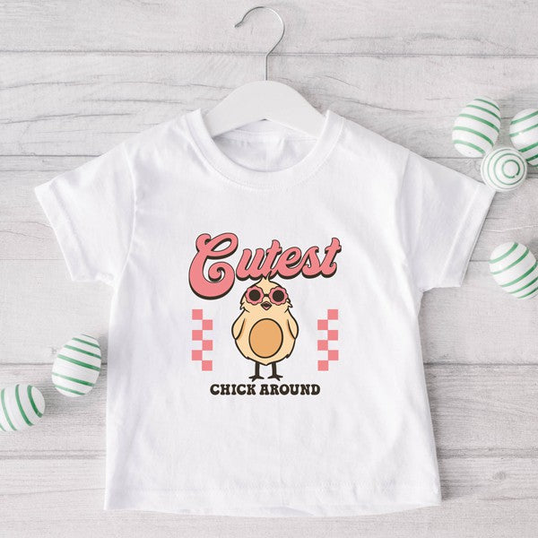 Cutest Chick Around Toddler Graphic Tee