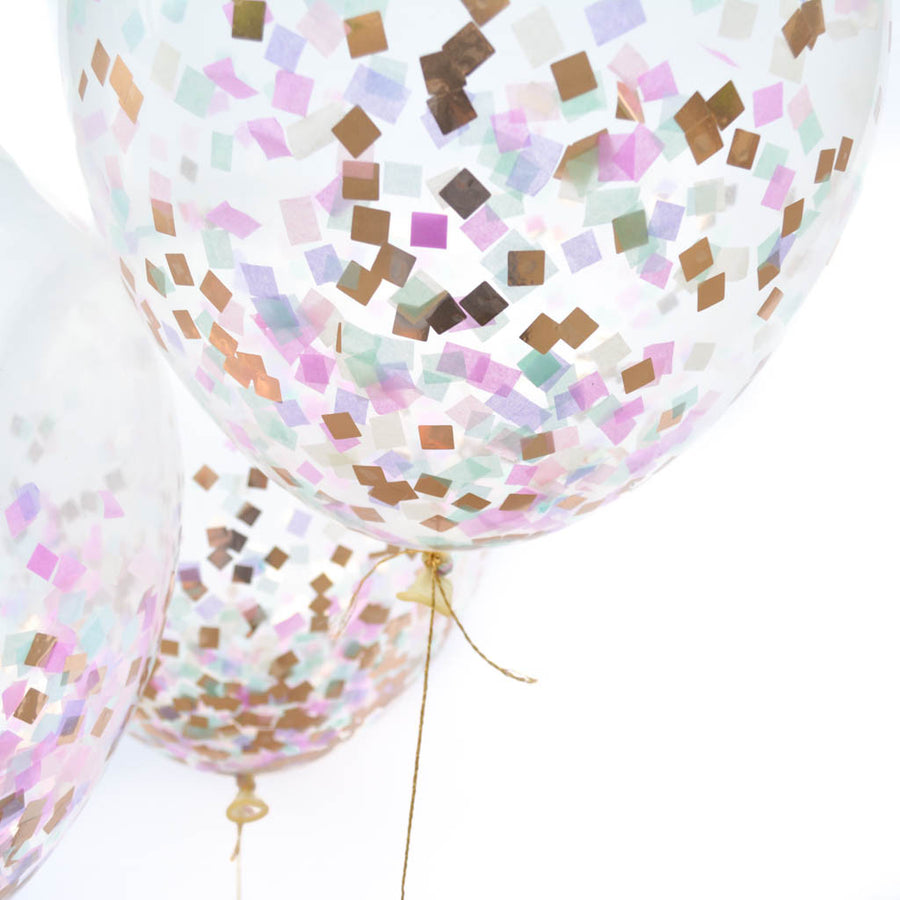 unicorn confetti balloons