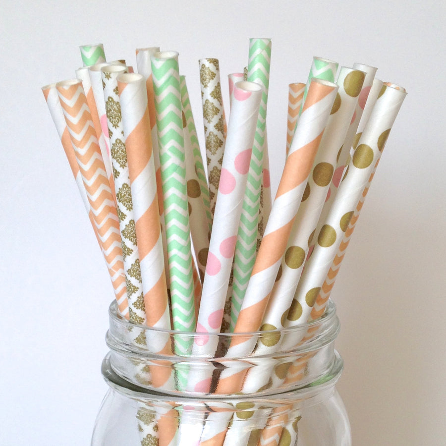 Shabby Chic Multipack Paper Straws