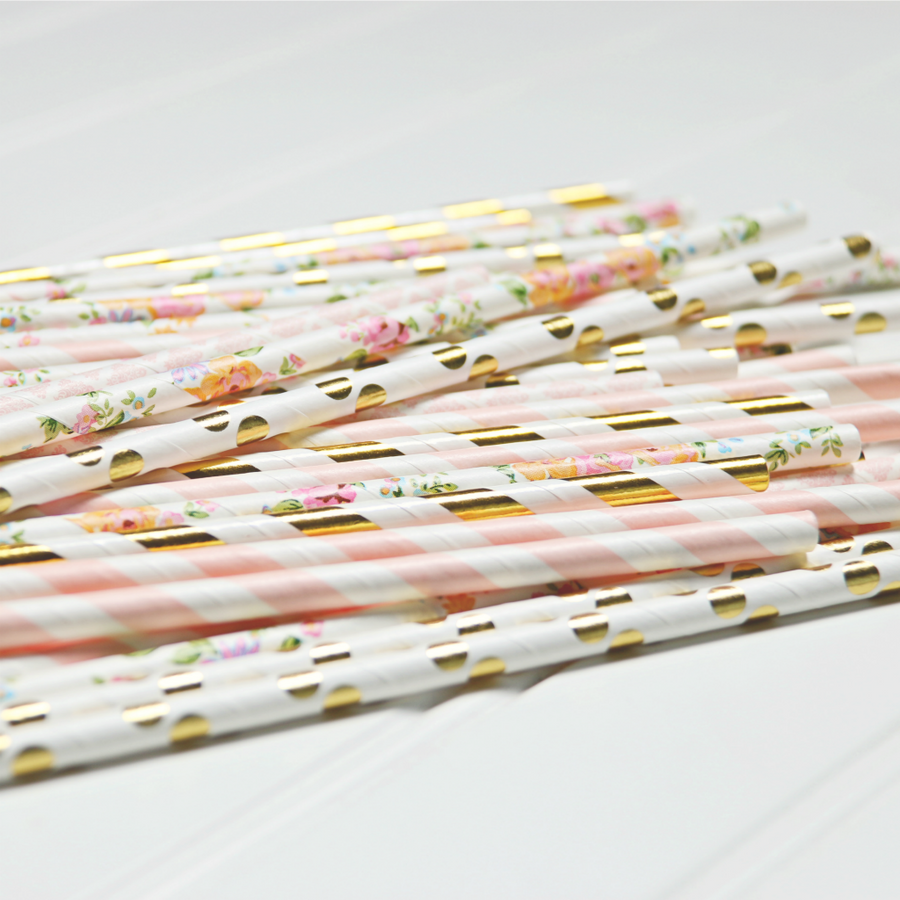 paper straws for girl