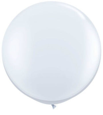 Jumbo White Party Balloon, 36 in. QTY. 1