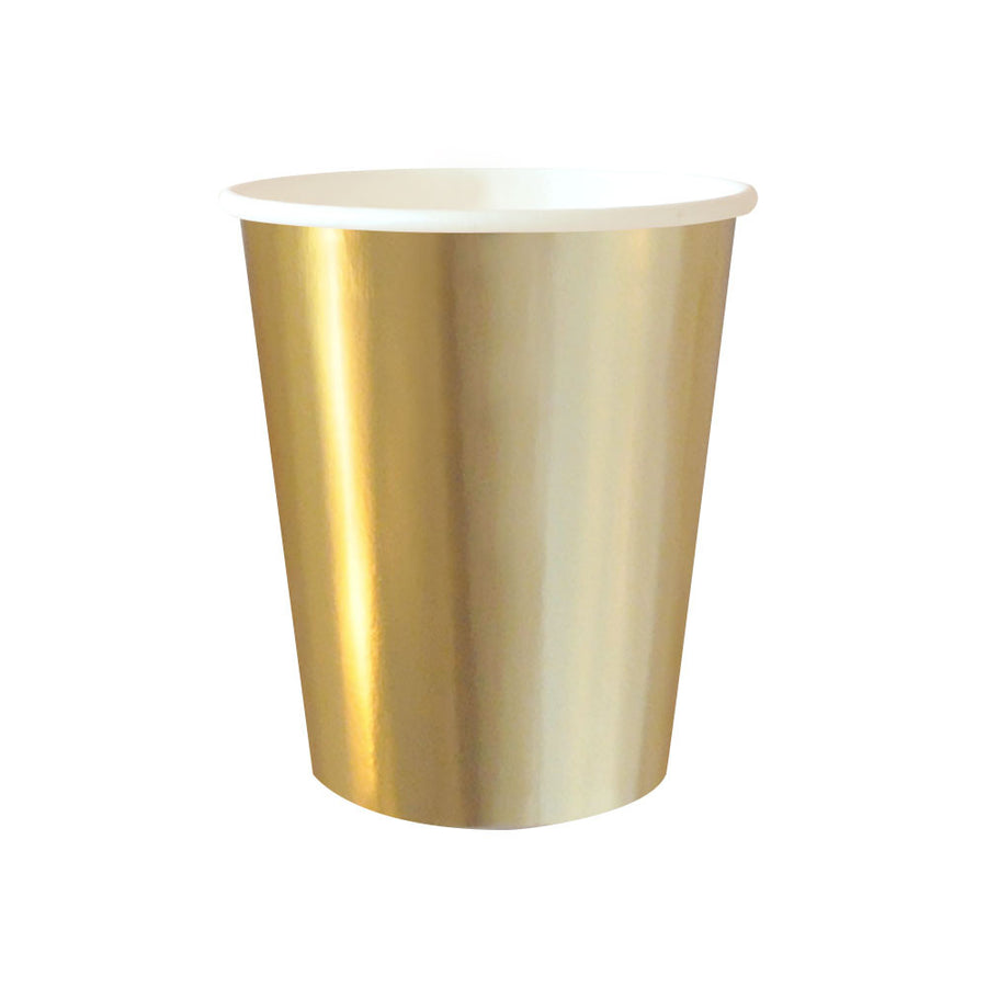 Gold paper cups