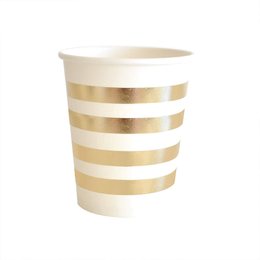 metallic gold paper cups