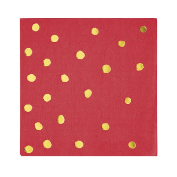 red cocktail napkins