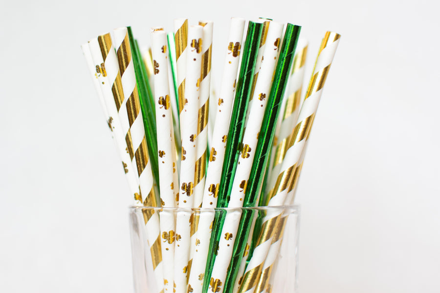 St. Patricks day straws