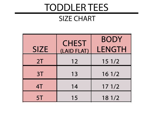 Red White And Cute Toddler Graphic Tee