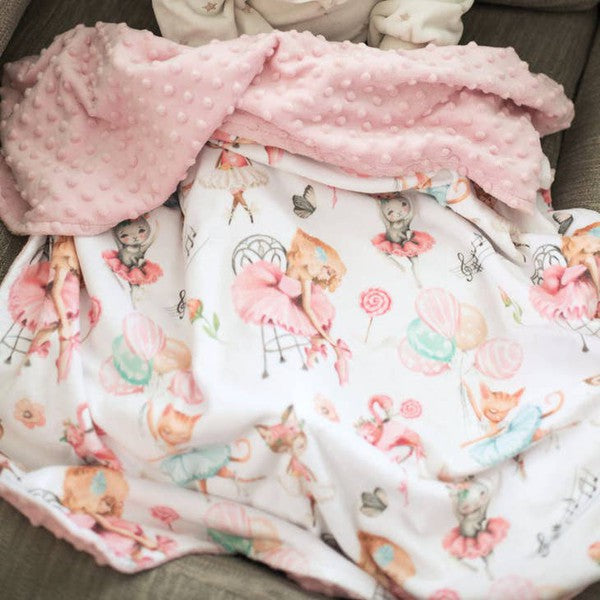 Baby & Toddler Minky Blanket - Ballerinas