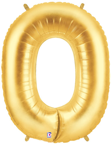 gold zero balloon