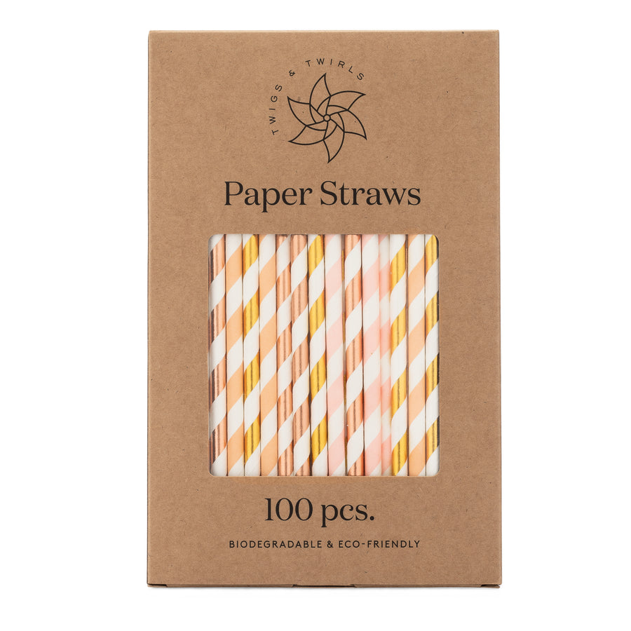 box of paper straws