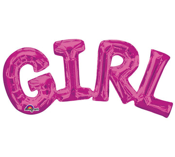 girl balloon letters