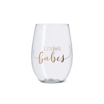16 oz. Bride's Babes Plastic Wine Cup