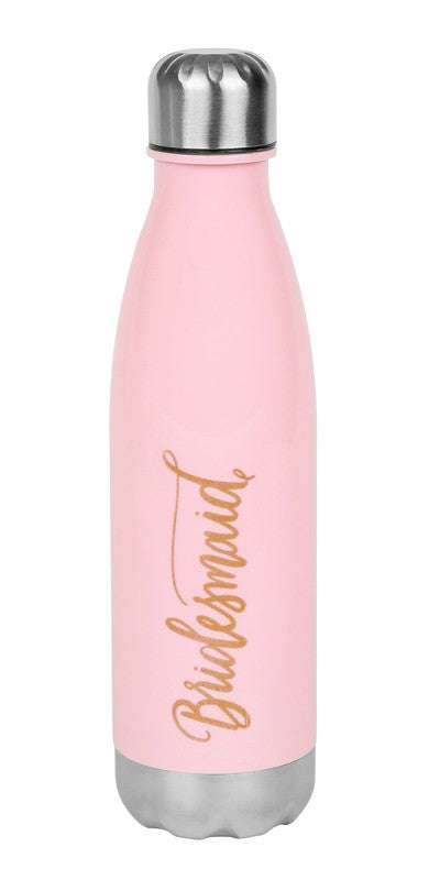 17 oz. Pink Bridesmaid Water Bottle