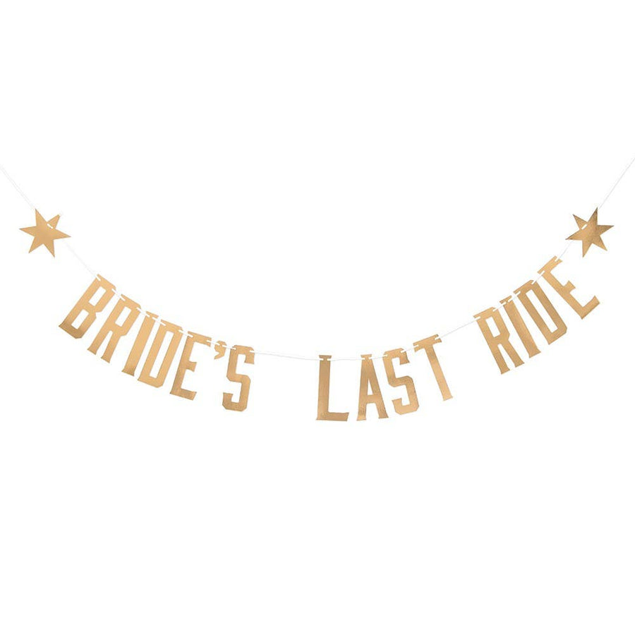Paper Bachelorette Party Banner - Bride’s Last Ride