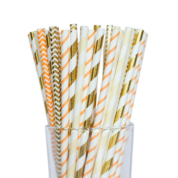 Autumn paper straws