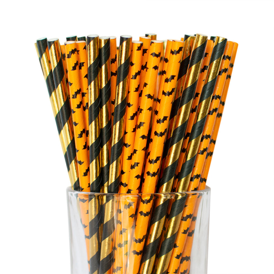 halloween paper straws