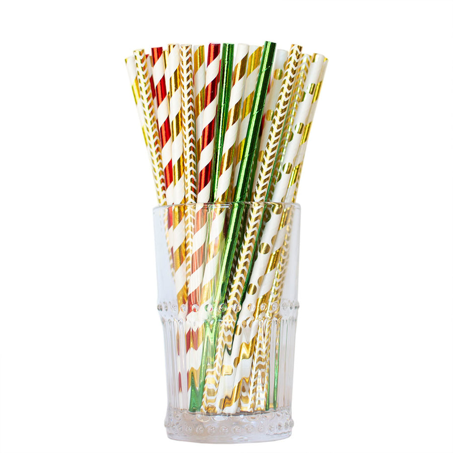 christmas party straws