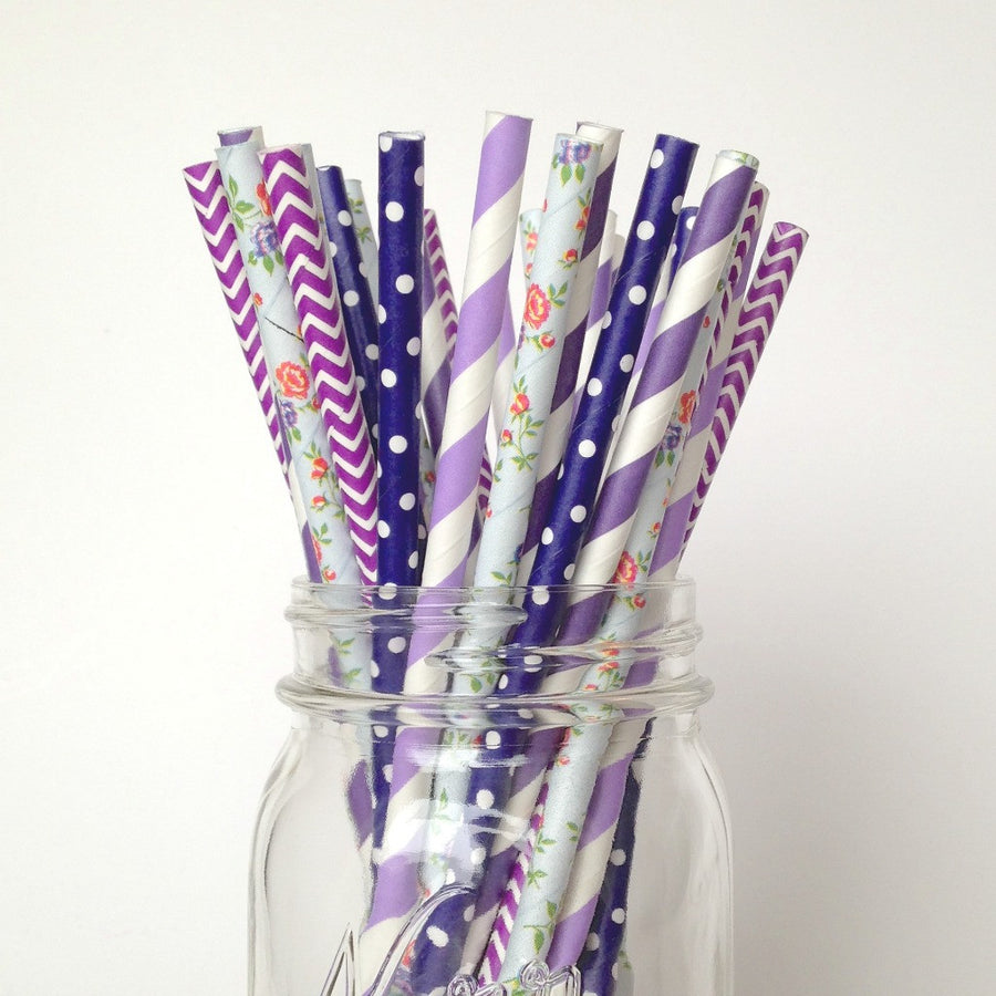 lilac straws
