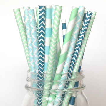Blue/green Ruffled Crepe Paper Streamers Party Decorations -  Israel