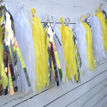 Sunny Yellow Tissue Tassel Garland Kit