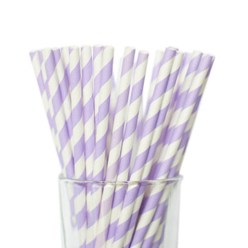 lavender striped straws