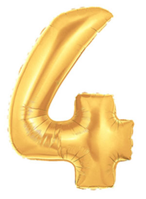 gold 4 balloon