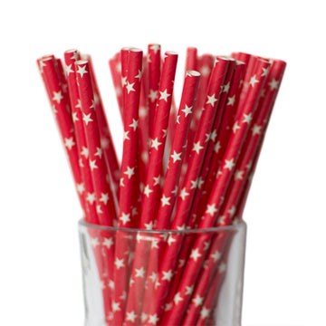 red star straws