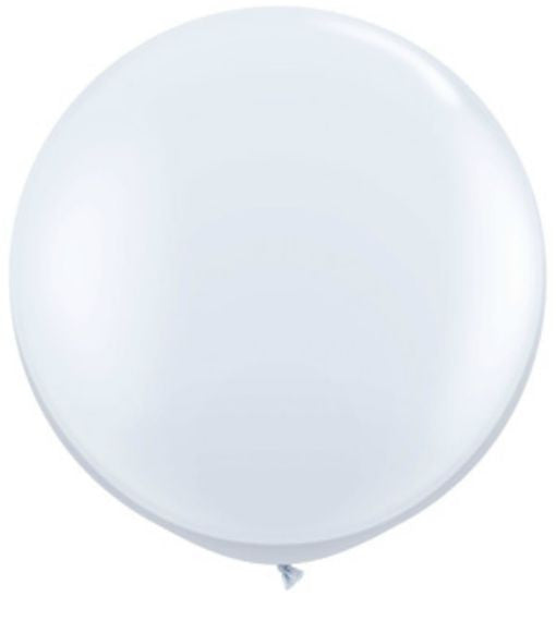 Jumbo White Party Balloon, 36 in. QTY. 1