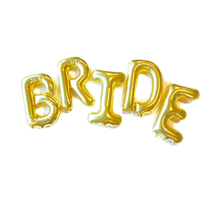 gold bride balloon