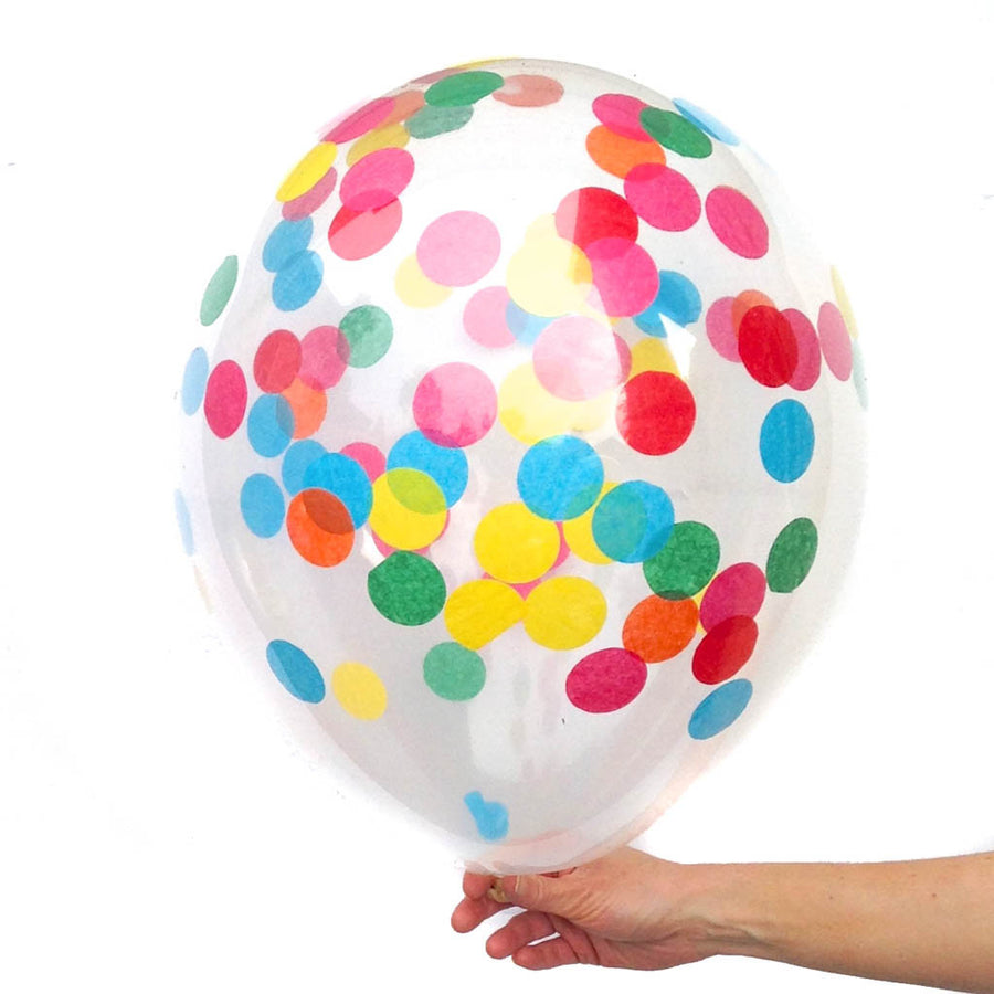 bright confetti balloon