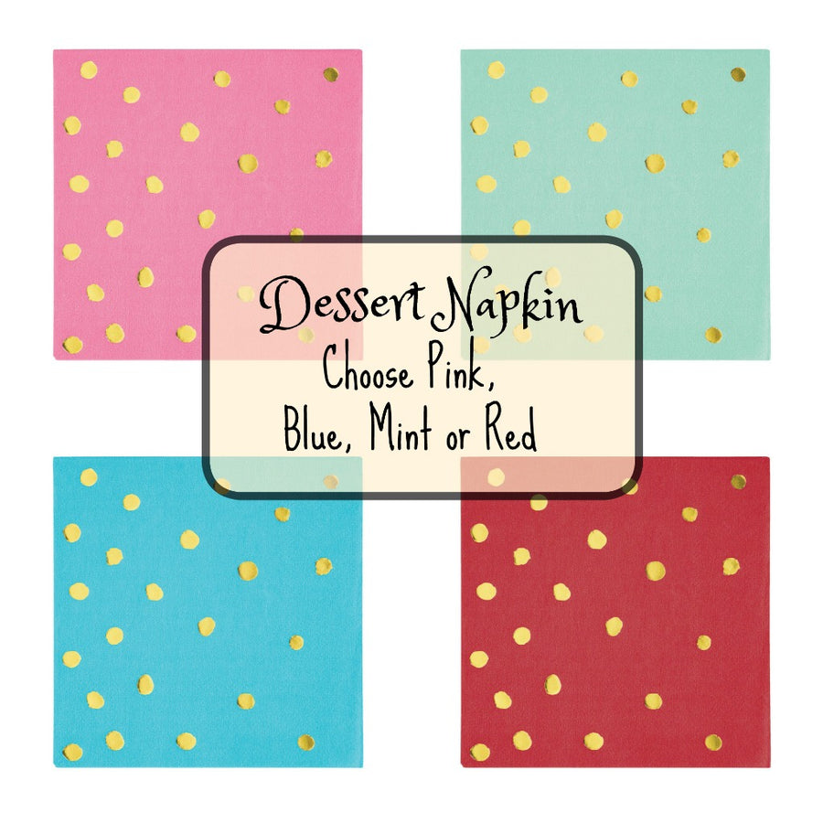 dessert paper napkins assorted colors