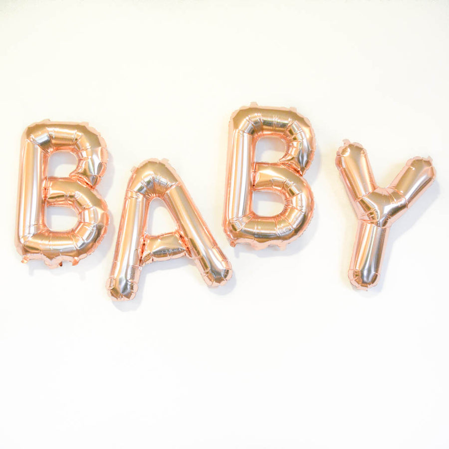 Rose Gold BABY Balloon, the perfect baby announcement!