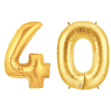 gold 40 balloon