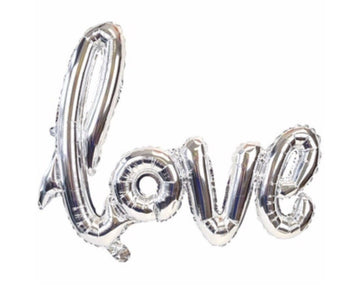Silver Love Balloon script font/ 40