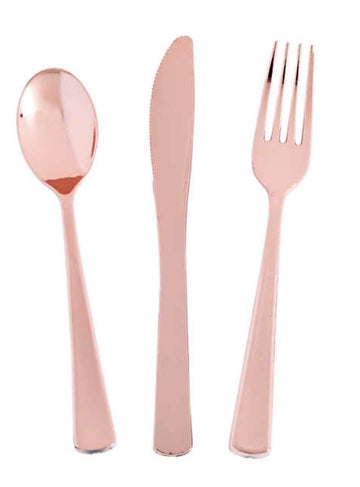 Rose gold forks / party supplies