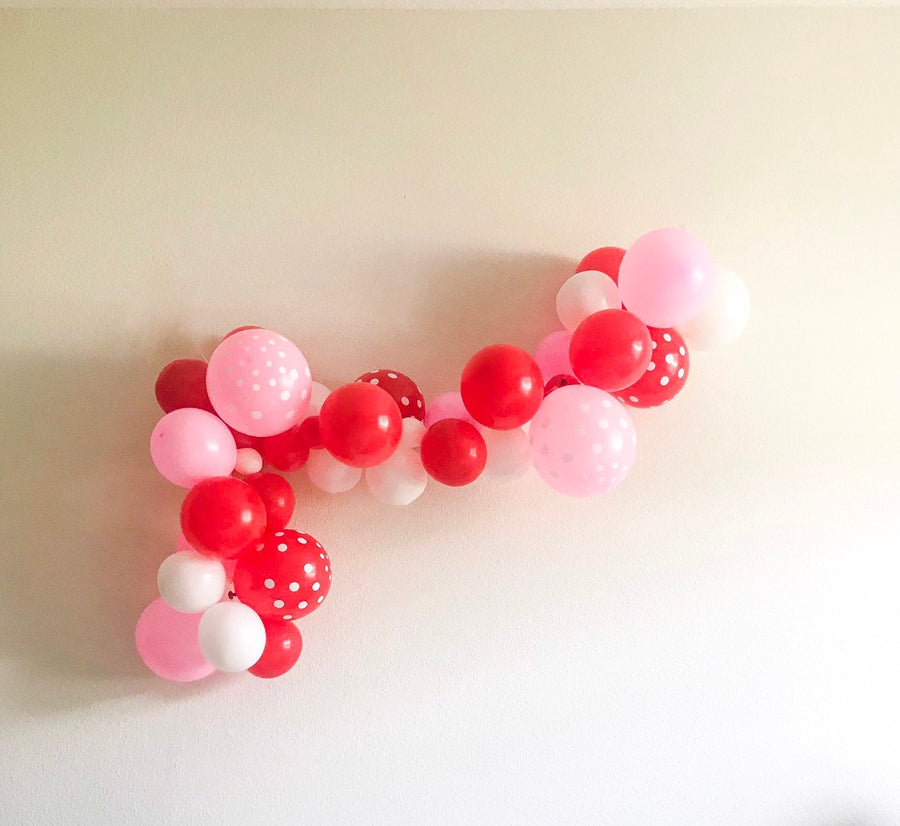 balloon garland , polka dot balloon arch , balloon arch garland, balloon kit, party decor, hanging balloons, pink,