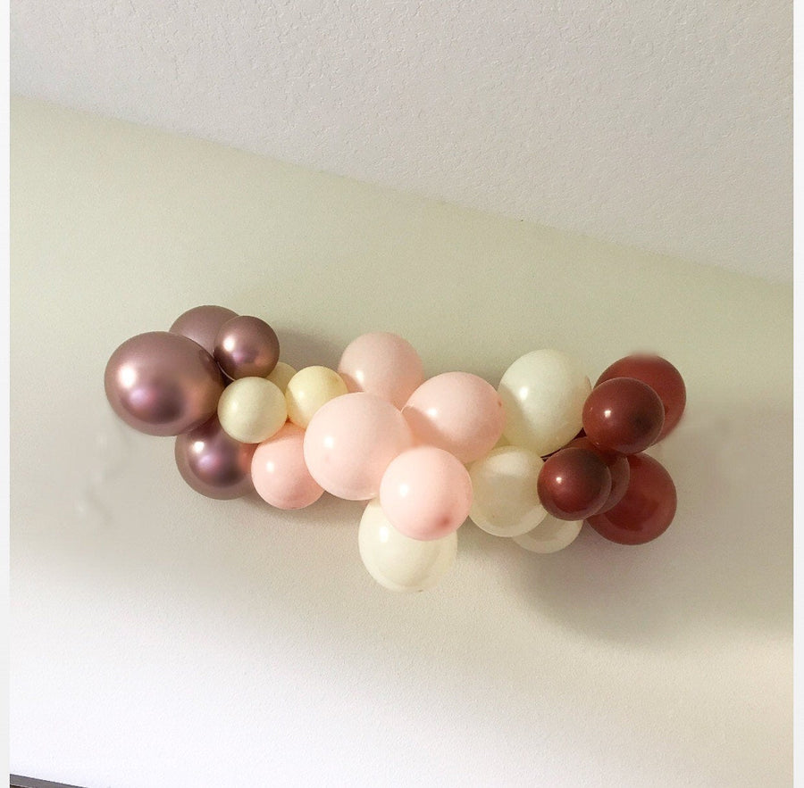Boho Balloon Garland,  DIY Kit- rose gold, brown, Blush & Ivory-Boho Party Decor-Baby Shower-Bridal Shower-First Birthday-Boho Arch