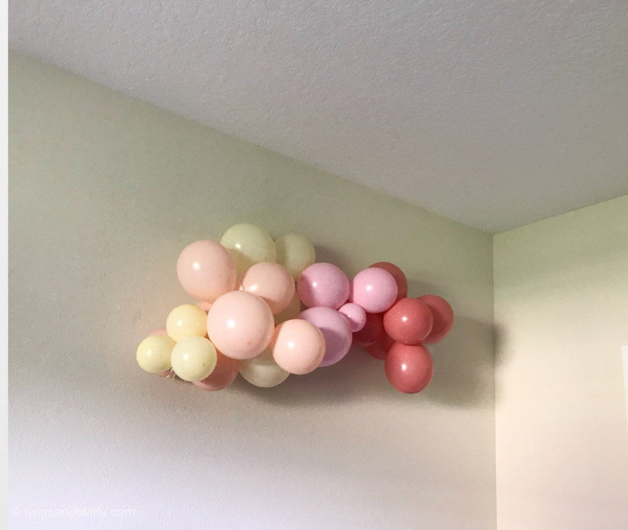 Boho Balloon Garland,  DIY Kit- dusty pink, pink, Blush & Ivory-Boho Party Decor-Baby Shower-Bridal Shower-First Birthday-Boho Arch