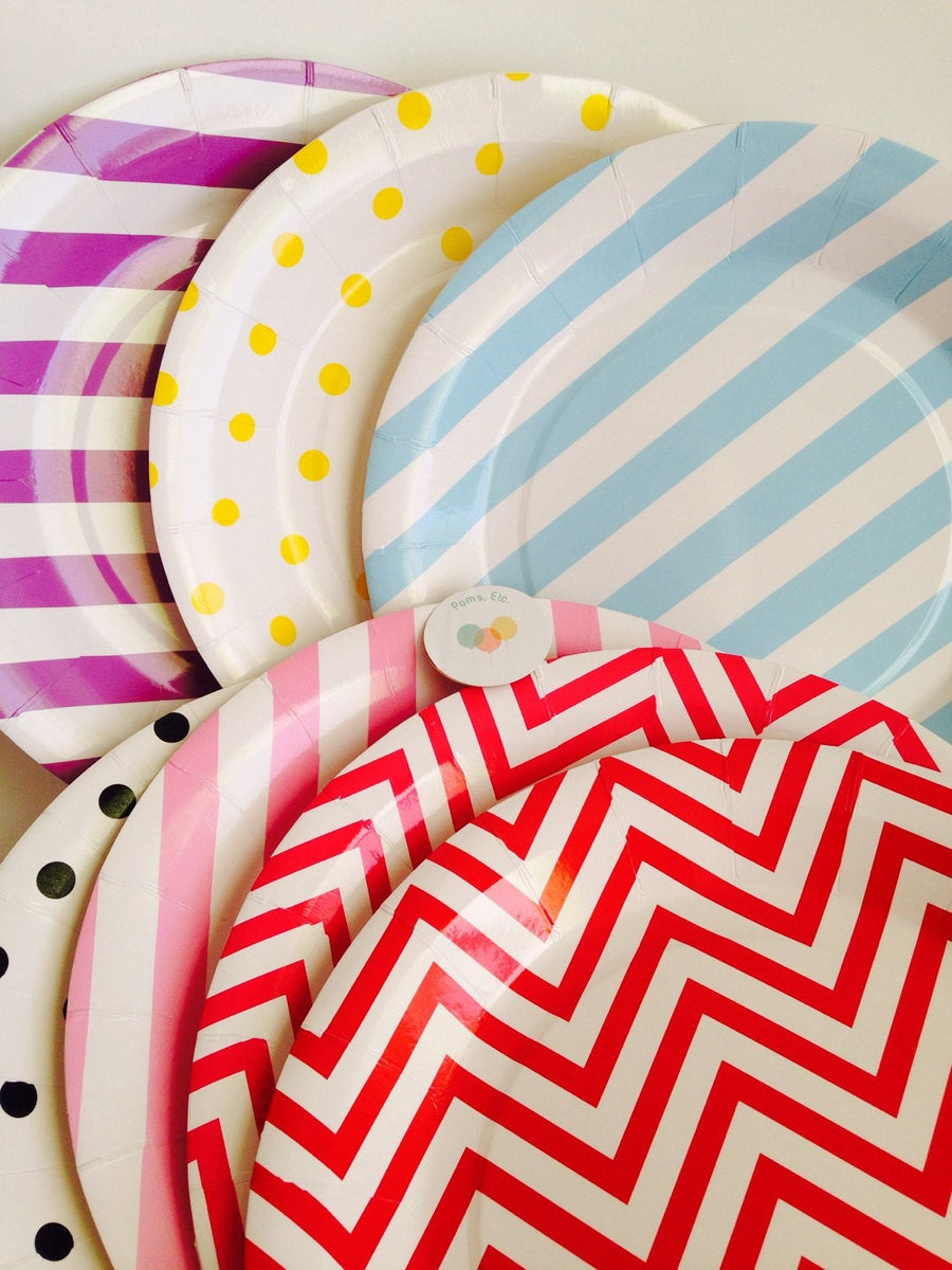Choose colors Paper plates/ Party plates / party supplies