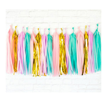 Tissue Tassel Garland by Twigs and Twirls (multiple colors available) —  Party, Girl!