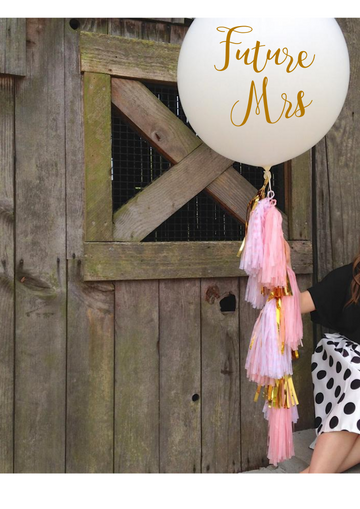 Bride Balloon with Decal