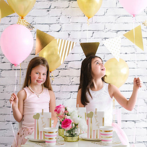 pink and gold birthday party