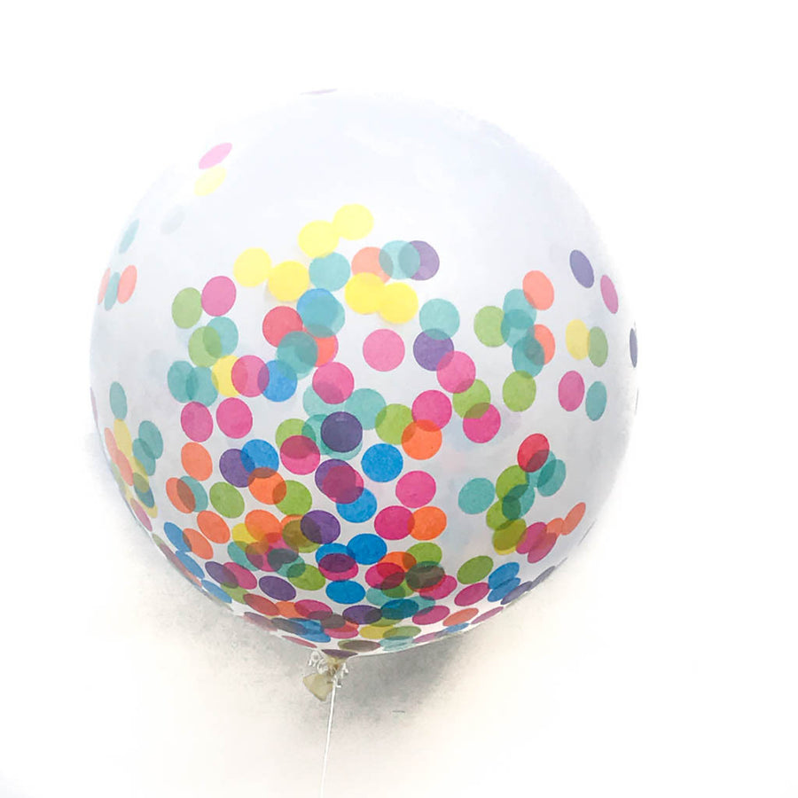 Jumbo Multicolor Confetti Balloon