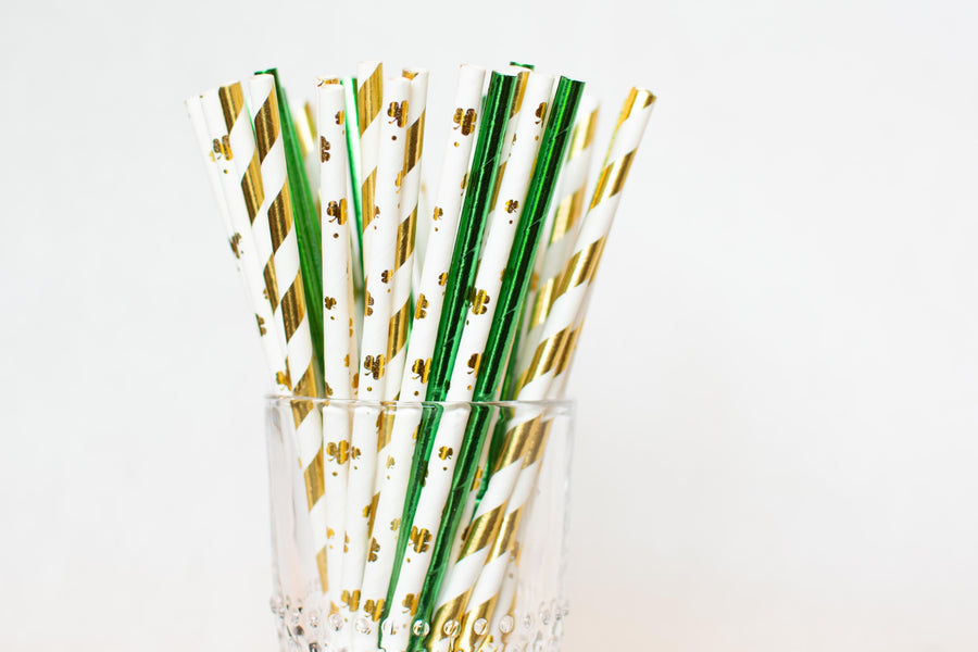 St. Patrick's day straws
